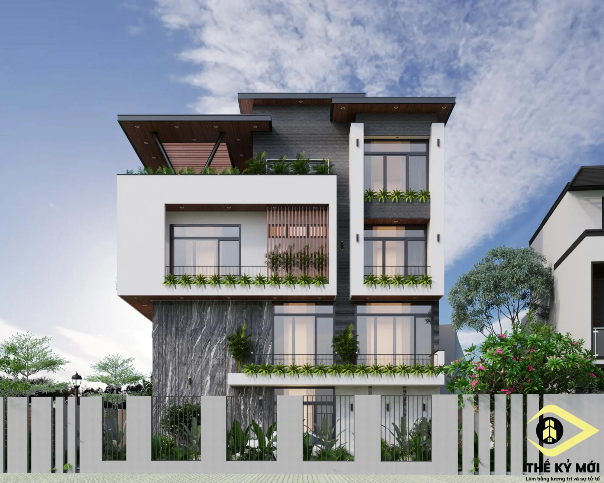 Biệt thự hiện đại do Thế Kỷ Mới thiết kế16