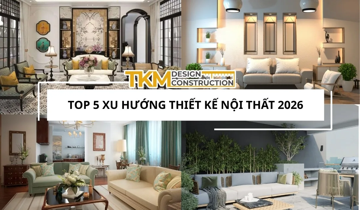 5 xu hướng thiết kế nội thất liền kề Hà Nội