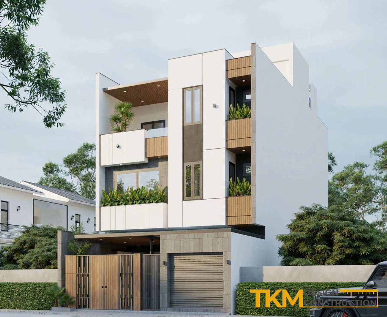 Giá thiết kế nhà phố Hà Nội - So sánh trung tâm và ngoại thành