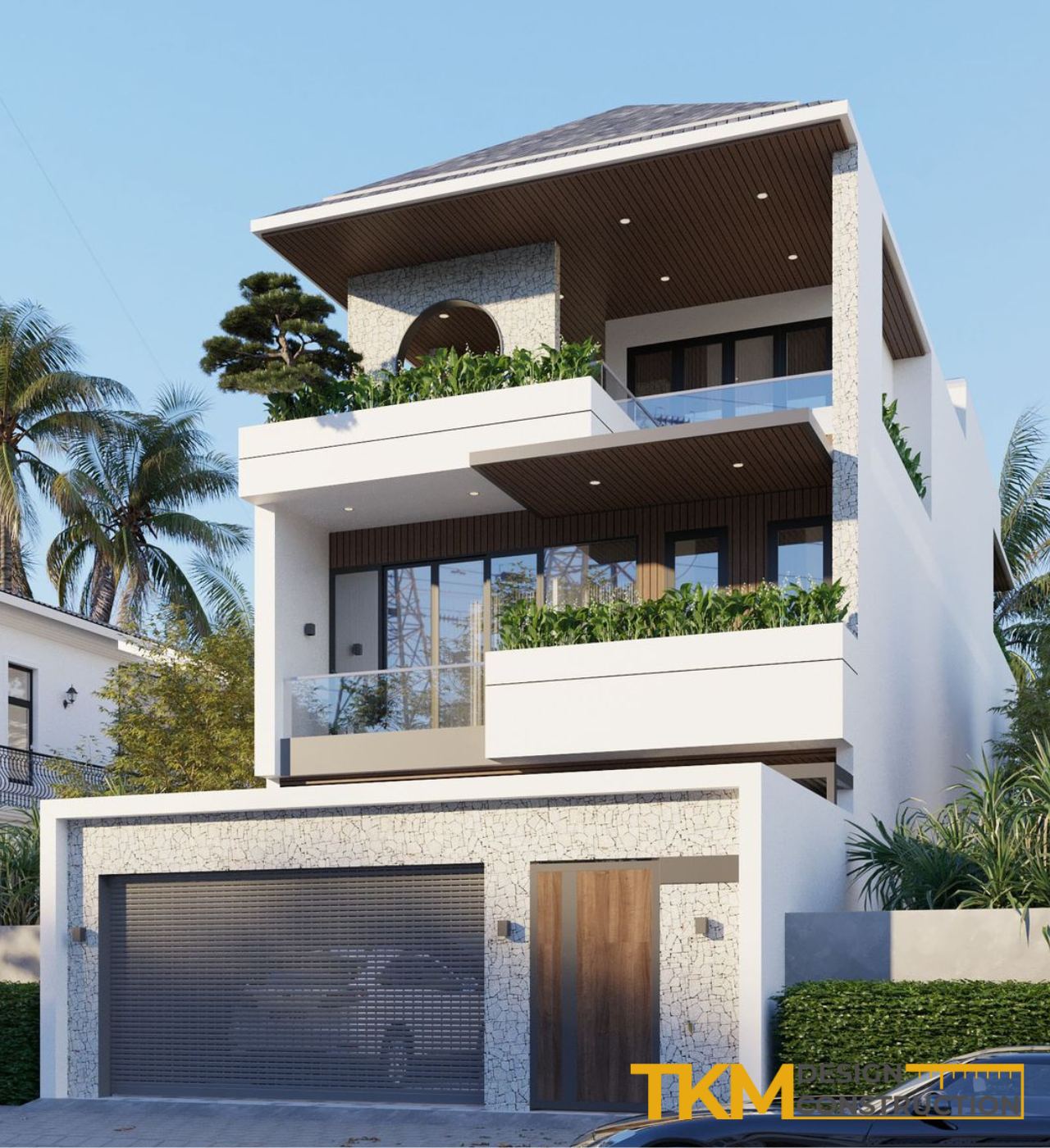 Mẫu thiết kế nhà 3 tầng giá rẻ, đẹp mắt, được ưa chuộng tại Hà Nội