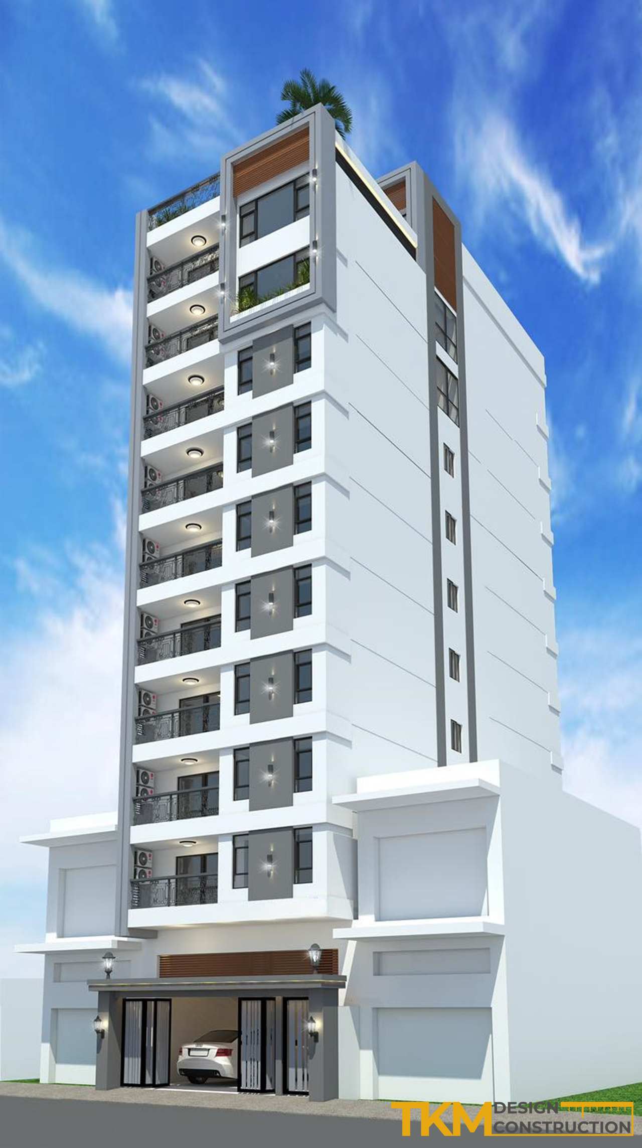 Thiết kế chung cư mini Hà Nội hiện đại, tối ưu công năng và diện tích