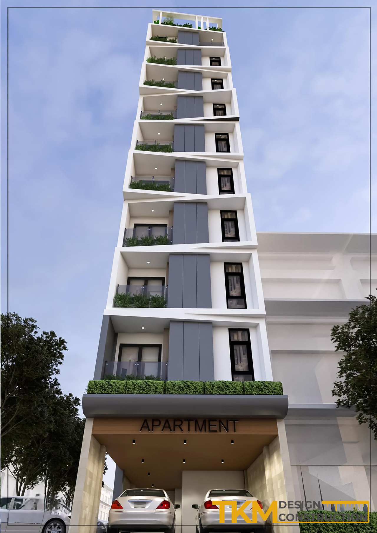 Thiết kế chung cư mini Hà Nội hiện đại