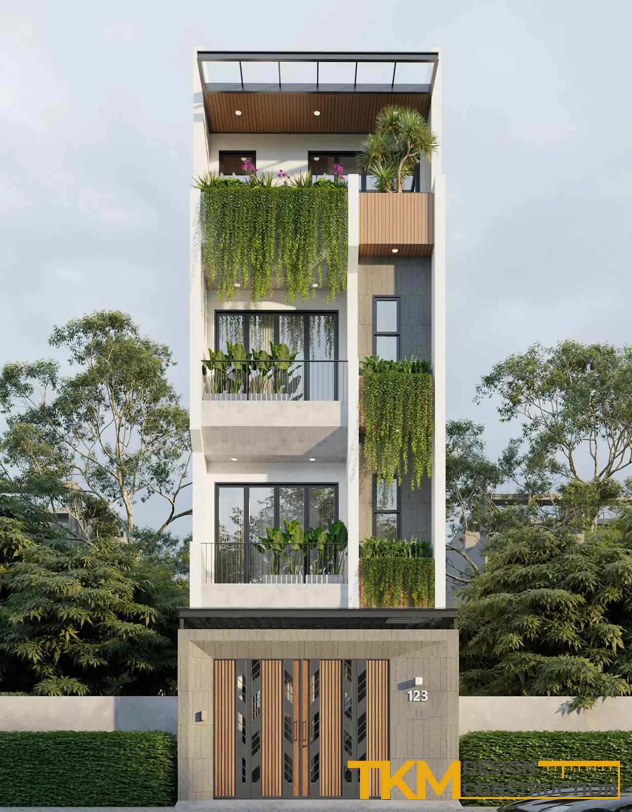 Thiết kế nhà ống Hà Nội độc đáo sáng tạo