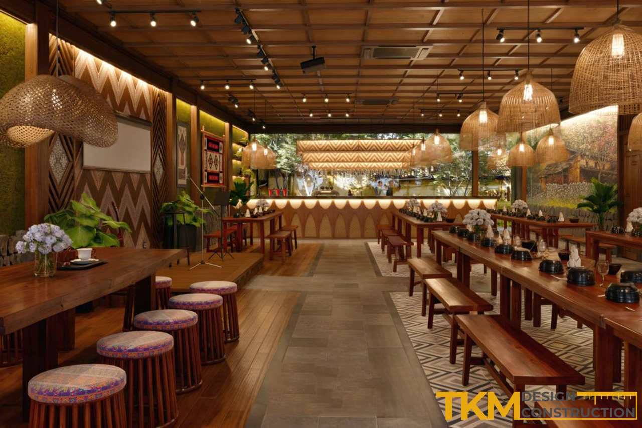 Xu hướng thiết kế nhà hàng nhỏ bền vững, phủ nhiều cây xanh