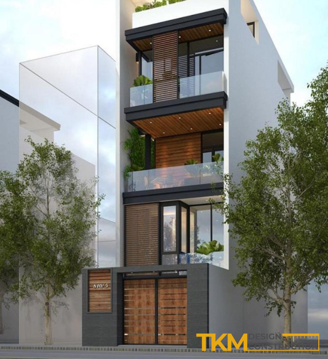 Thiết kế nhà phố 4 tầng Hà Nội tối ưu mọi công năng