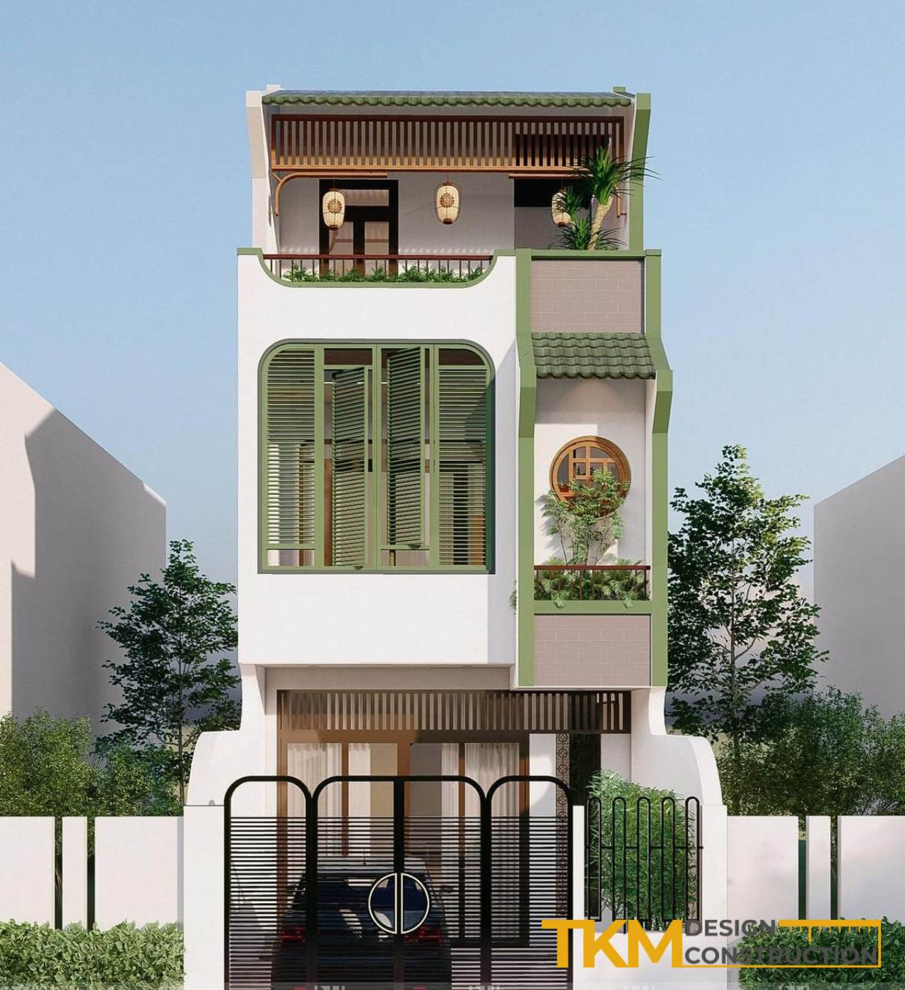 Xu hướng thiết kế nhà 2 tầng Hà Nội dẫn đầu 2025